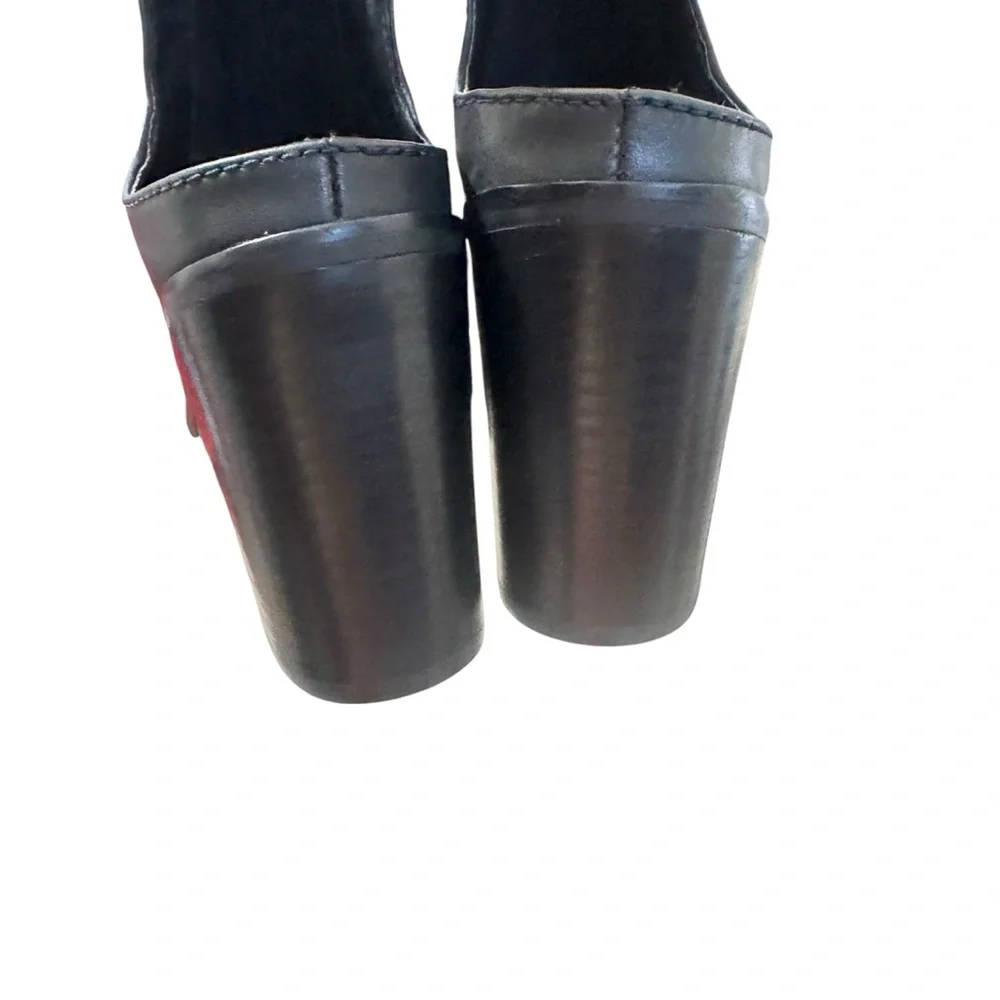 New Dolce Vita Lauri Open Toe Black Leather Bootie Sz 8.5‎